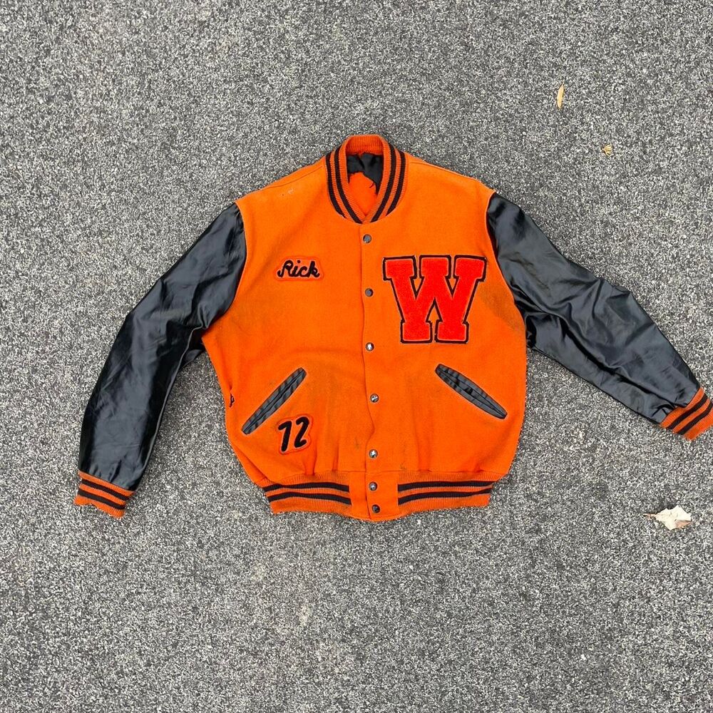 American-vintage Men's Orange Jacket